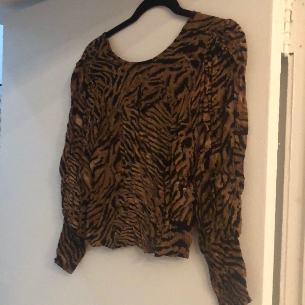 Ganni open back shirt